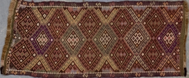 KL8665 VINTAGE TURKISH KILIM RUG 1'8