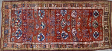 CR8336 VINTAGE KURDISH RUNNER 5'4