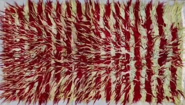 KL5713 VINTAGE 1960s TURKISH TULU RUG 3' X 5'6