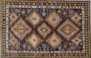CR8227 NEW PAKISTANI CAUCASIAN RUG 4'11