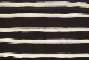 KL8051 VINTAGE 1980s TURKISH KONYA KILIM RUG 6'3