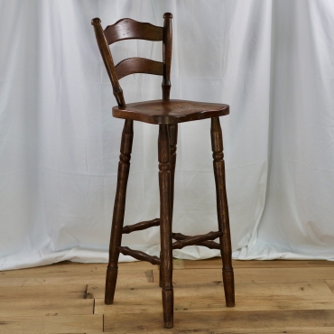 CHR317 DUTCH WOOD BAR STOOL