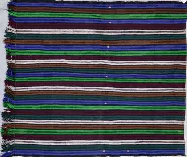 T1837 VINTAGE TURKISH SOFRA KILIM RUG 5'4