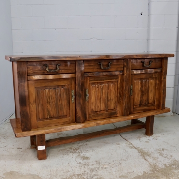 CB102 OLAVI HANNINEN 3-DOOR ELM WOOD CABINET