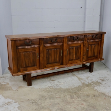 CB103 OLAVI HANNINEN 4-DOOR ELM WOOD CABINET