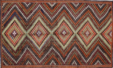TK1776 VINTAGE 1980s TURKISH YORUK ZILI RUG 5'3