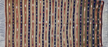 TK328 VINTAGE 1970s TURKISH YORUK KILIM RUG 5'2