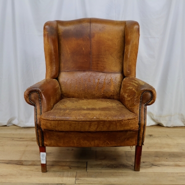 CHR270A WINGBACK LEATHER ARMCHAIR