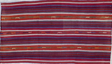 KL2821 ANTIQUE 1920s KURDISH KILIM RUG 5'2