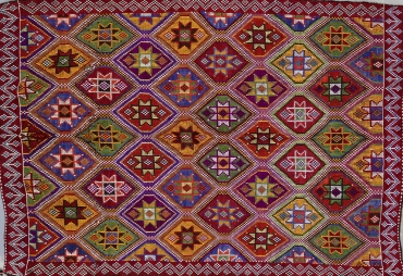 KL5116 VINTAGE 1970s TURKISH YORUK ZILI RUG 5'6