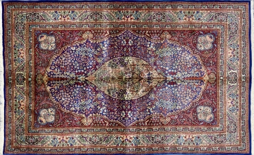 CR8537 VINTAGE PERSIAN SILK RUG 4'7