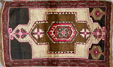 CR4464 VINTAGE TURKISH KARS RUG 3'3