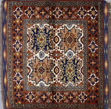 SH409 VINTAGE 1990s AFGHAN RUG 3'6