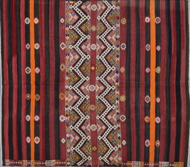 KL2822 VINTAGE TURKISH KILIM RUG 6'8