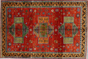 CR7104 NEW PAKISTANI KAZAK RUG 6'9