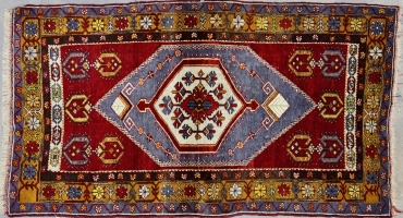 SH454 VINTAGE 1970s TURKISH TASPINAR RUG 3'4