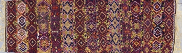 KL5435 VINTAGE 1990s KURDISH MALATYA KILIM RUNNER 3' X 9'6