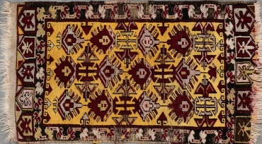 KL8666 VINTAGE TURKISH YASTIK RUG 1'9
