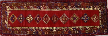 CR8426 ANTIQUE 1920s TURKISH KONYA RUNNER 3'4