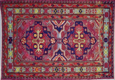 KL8658 VINTAGE 1990s CAUCASIAN SUMAK RUG 6'1