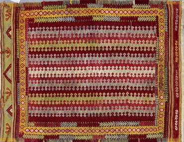 KL3829 VINTAGE 1960s TURKISH HELVACI CICIM KILIM RUG 2'8