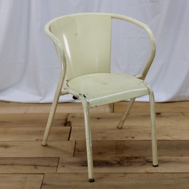 CHR694 MID-CENTURY METAL CAFE CHAIR