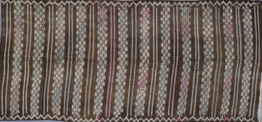 KL3477 VINTAGE 1970s TURKISH KONYA KILIM RUG 4'9