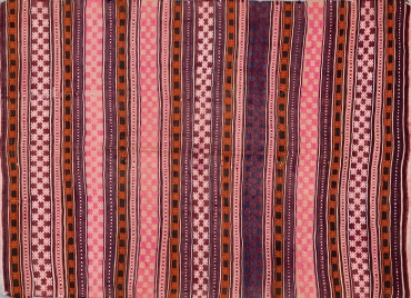 TK342 VINTAGE 1990s TURKISH BALIKESIR KILIM RUG 5'6