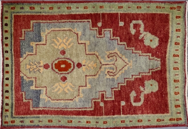 CR5332 VINTAGE 1970s TURKISH KONYA RUG 2'7