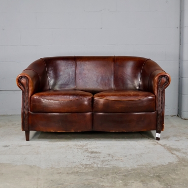 SOF118 DUTCH SHEEPSKIN LOVESEAT