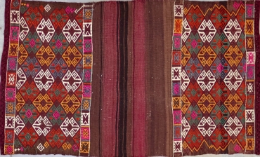 KL5113 VINTAGE 1960s KURDISH KILIM RUG 3' X 5'