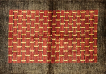 KH32 VINTAGE AFGHAN GABBEH RUG 4'7