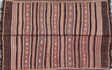 SK080 VINTAGE 1950s AFGHAN BALUCH RUG 4'6