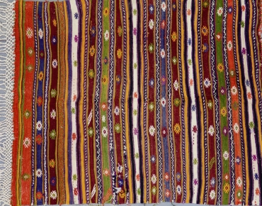 KL2467 VINTAGE TURKISH KILIM RUG 5'8