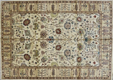 TH273 VINTAGE 1990s PAKISTANI PESHAWAR RUG 6'2