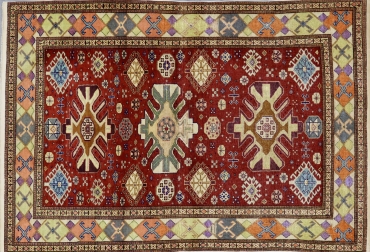 CR5993 VINTAGE 1990s CAUCASIAN DERBEND RUG 3'11