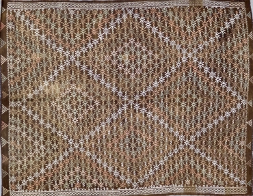 KL2769 RECLAIMED VINTAGE 1970s TURKISH KONYA CICIM KILIM RUG 7'2