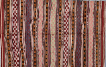 KK344 VINTAGE TURKISH BALIKESIR CICIM KILIM RUG 5'4