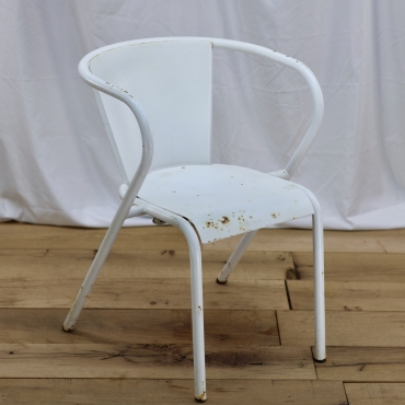 CHR621 MID-CENTURY METAL CAFE CHAIR
